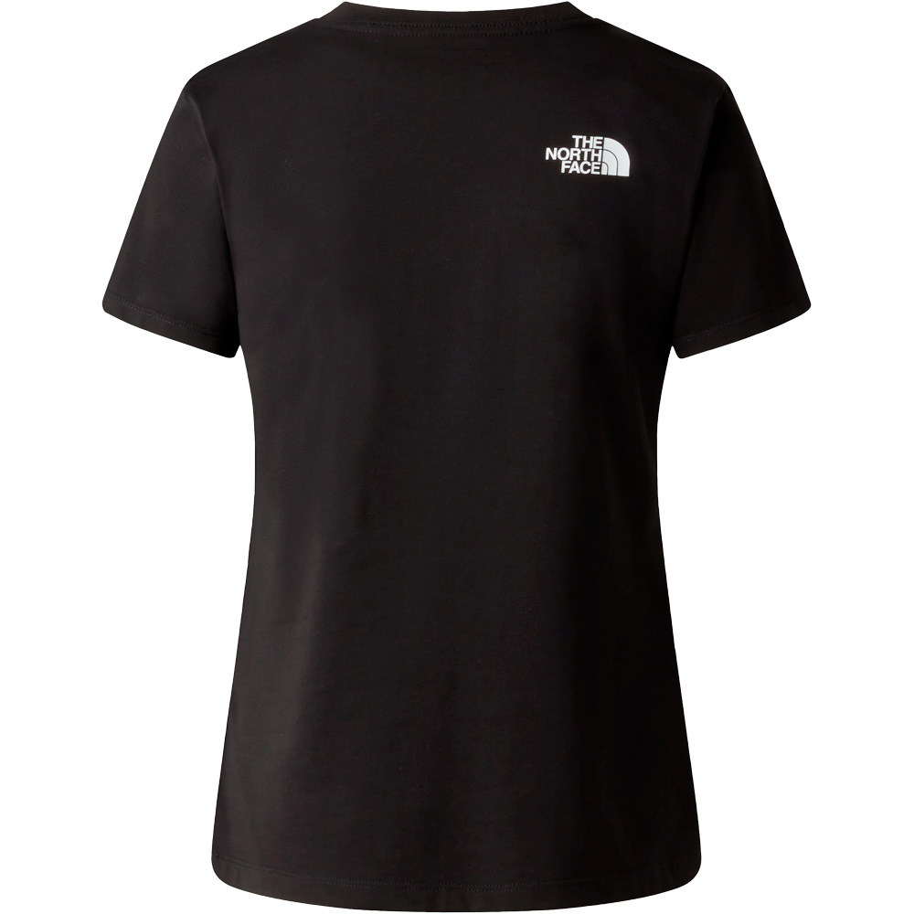 The North Face camiseta montaña manga corta mujer W EVOLUTION HALF DOME SLIM SHORT SLEEVE vista detalle