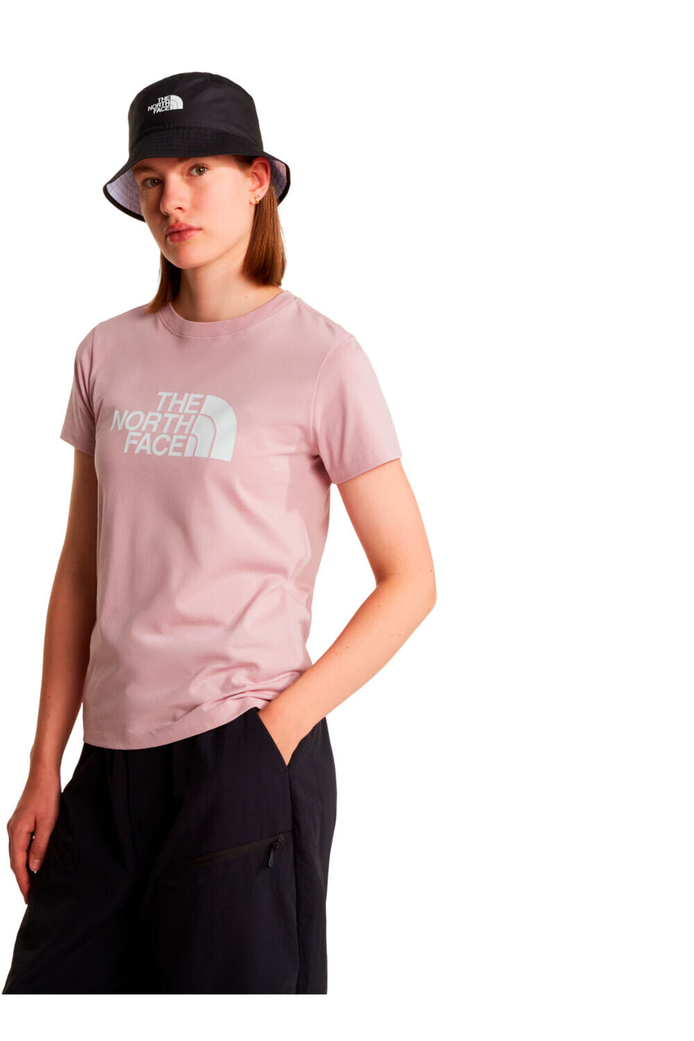 The North Face camiseta montaña manga corta mujer W EVOLUTION HALF DOME SLIM SHORT SLEEVE vista frontal