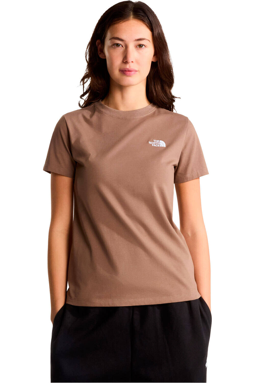 The North Face camiseta montaña manga corta mujer W EVOLUTION SIMPLE DOME SLM SHORT SLEEVE vista frontal