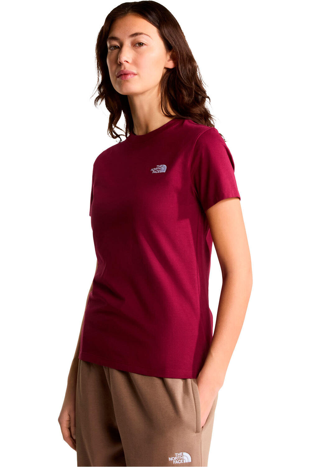 The North Face camiseta montaña manga corta mujer W EVOLUTION SIMPLE DOME SLM SHORT SLEEVE vista frontal