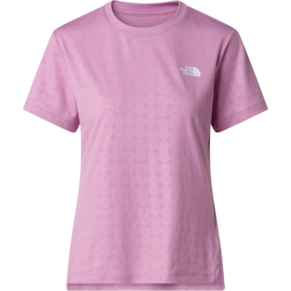 The North Face camiseta montaña manga corta mujer W FLEX GEO EMBOSSED SHORT SLEEVE REG T-S 03
