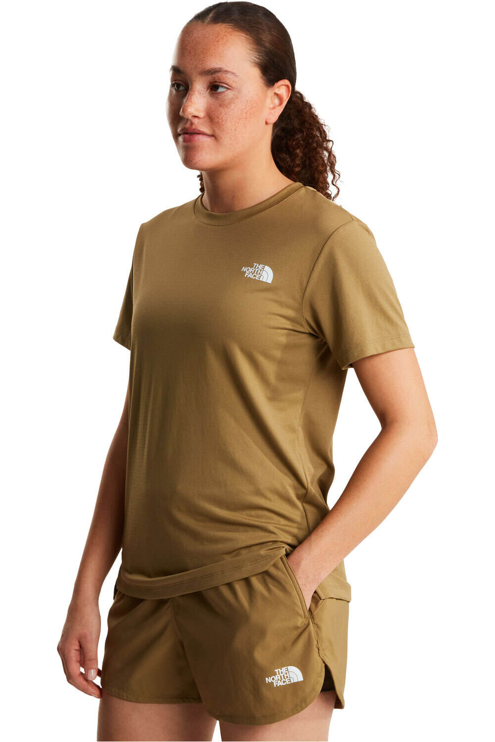 The North Face camiseta montaña manga corta mujer W FLEX SHORT SLEEVES REG TEE vista frontal