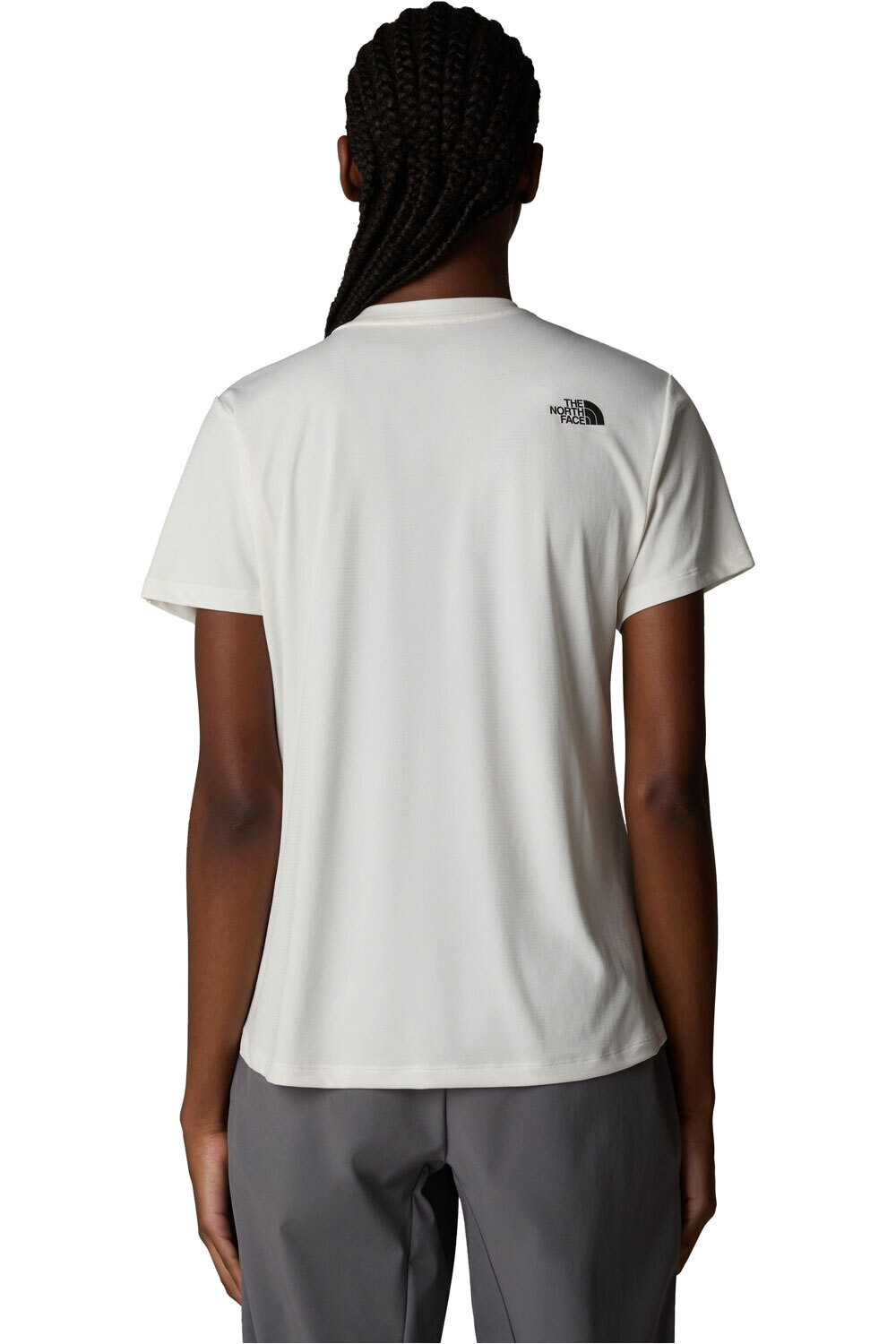 The North Face camiseta montaña manga corta mujer W FLEX SHORT SLEEVES REG TEE vista trasera