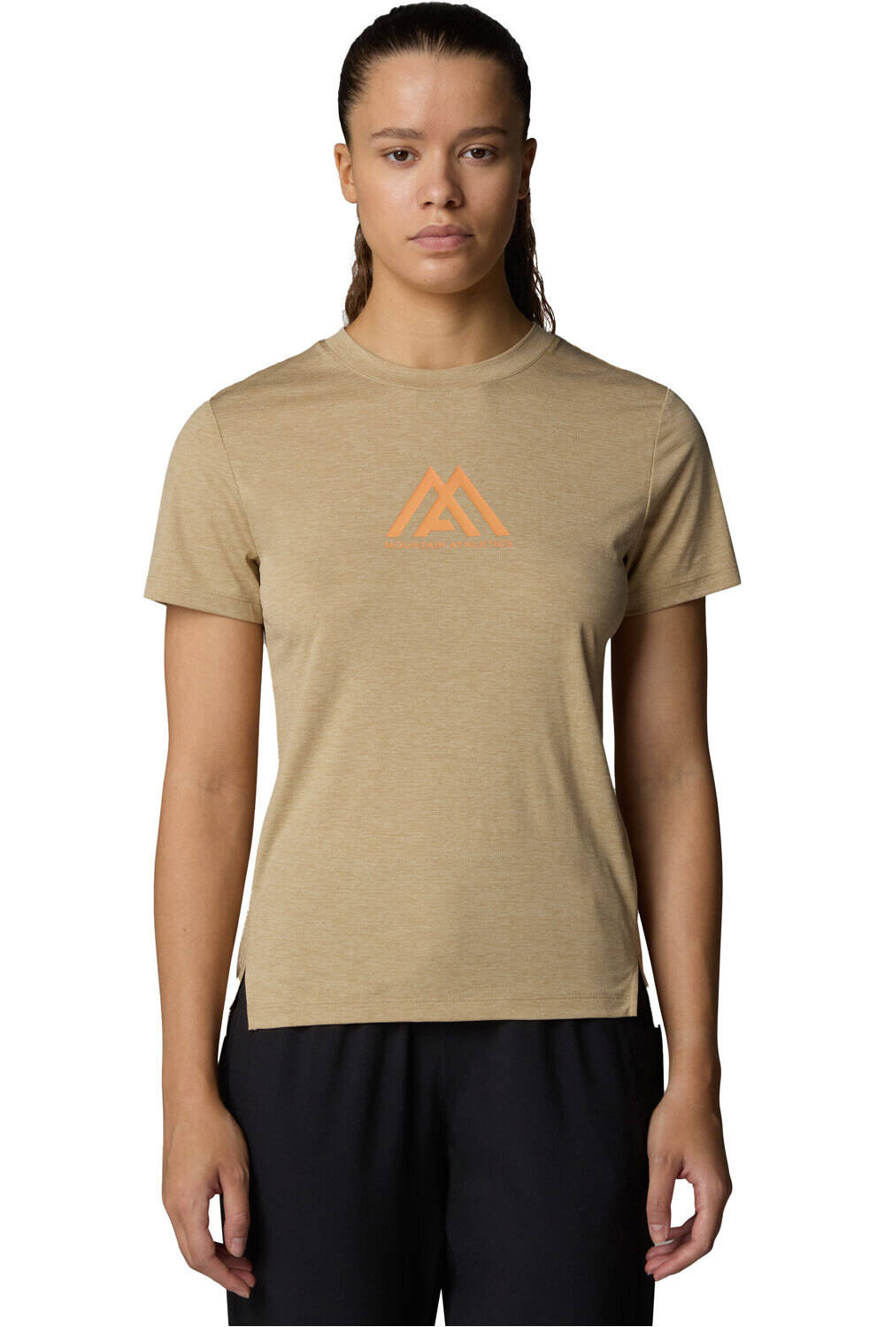 The North Face camiseta montaña manga corta mujer W FLEX S/S TEE MA GRAPHIC vista frontal