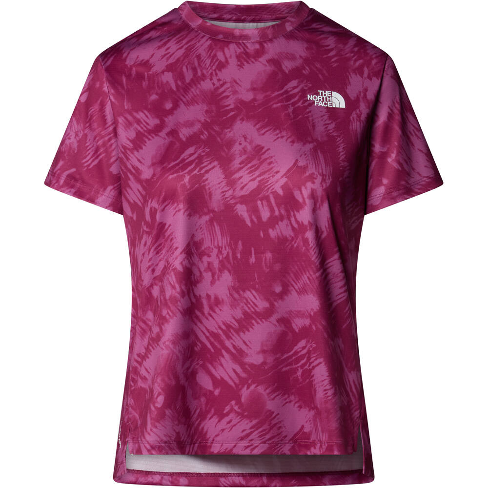 The North Face camiseta montaña manga corta mujer W FLEX S/S TEE REG AOP vista detalle