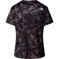 The North Face camiseta montaña manga corta mujer W FLEX S/S TEE REG AOP vista trasera