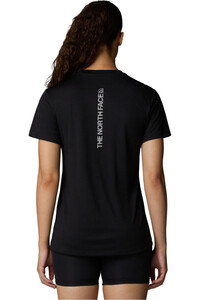 The North Face camiseta montaña manga corta mujer W FLEX S/S TEE REG C/O GRAPHIC (NEW FIT) vista trasera