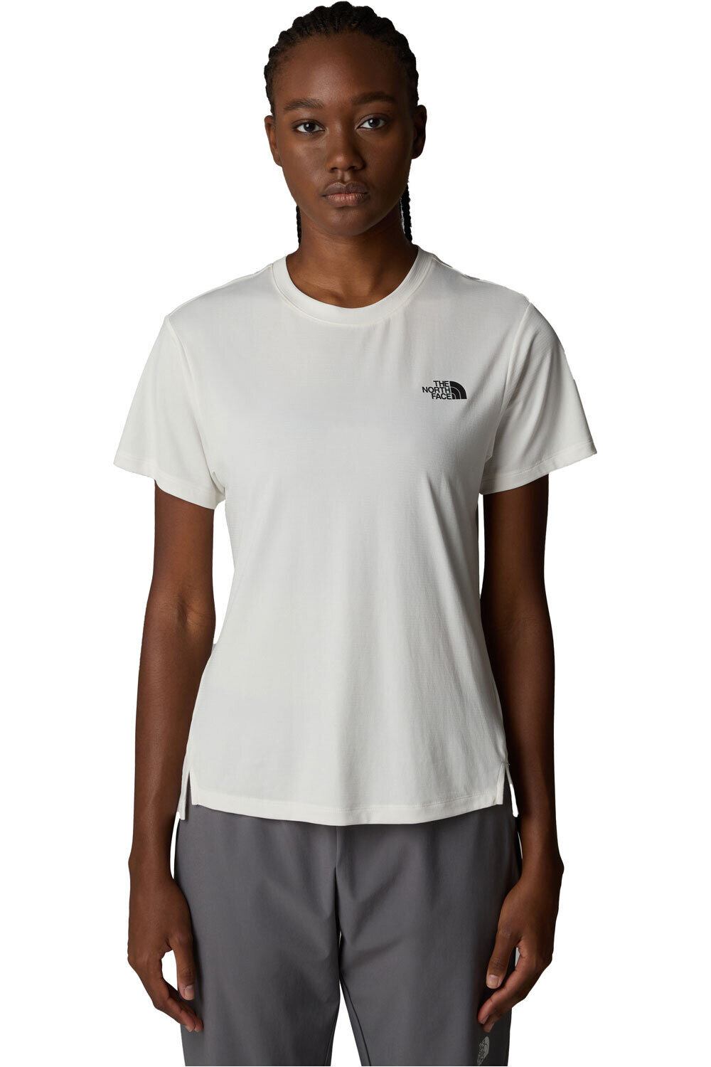 The North Face camiseta montaña manga corta mujer W FLEX S/S TEE REG vista frontal