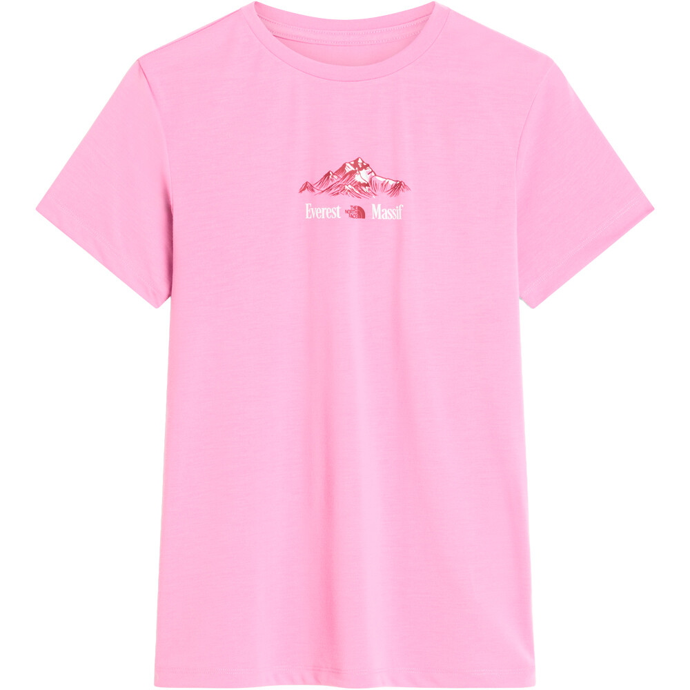 The North Face camiseta montaña manga corta mujer W FOUNDATION SHORT SLEEVES T-SHIRT-GRAPH vista detalle