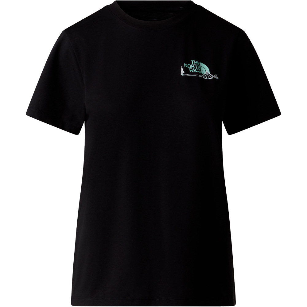 The North Face camiseta montaña manga corta mujer W MONTE REGULAR SHORT SLEEVE TEE-GRAPHIC vista detalle