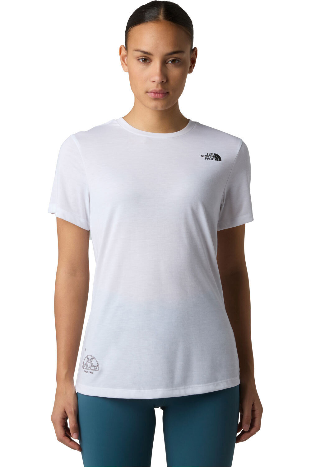 The North Face camiseta montaña manga corta mujer W MULTIPLE PLACEMENT SS TEE-GRAPHIC vista frontal