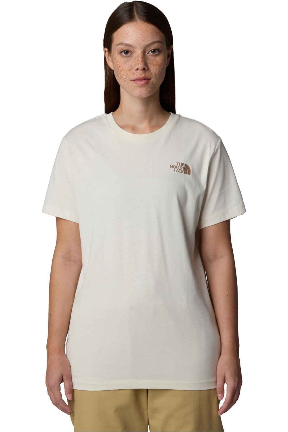 The North Face camiseta montaña manga corta mujer W S/S BOX NSE RELAXED TEE vista frontal