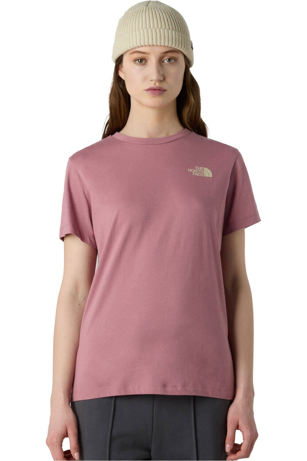 The North Face camiseta montaña manga corta mujer W SS BOX NSE RELAXED TEE vista frontal