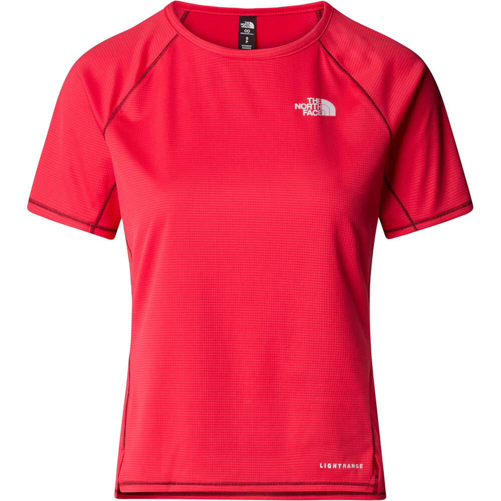 The North Face camiseta montaña manga corta mujer W SUNRISER S/S vista detalle