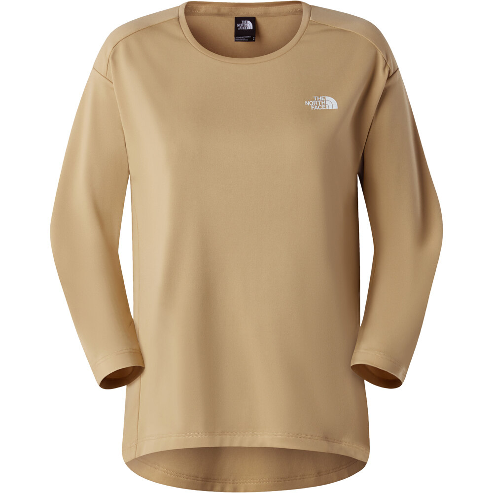 The North Face camiseta montaña manga corta mujer W TANKEN 3/4 T-SHIRT vista detalle