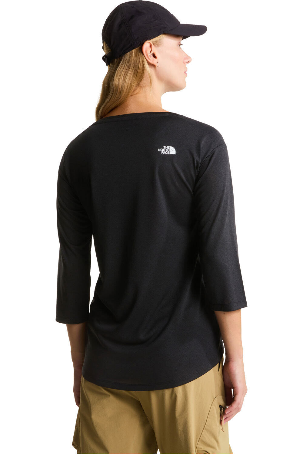 The North Face camiseta montaña manga corta mujer W TANKEN 3/4 T-SHIRT vista trasera