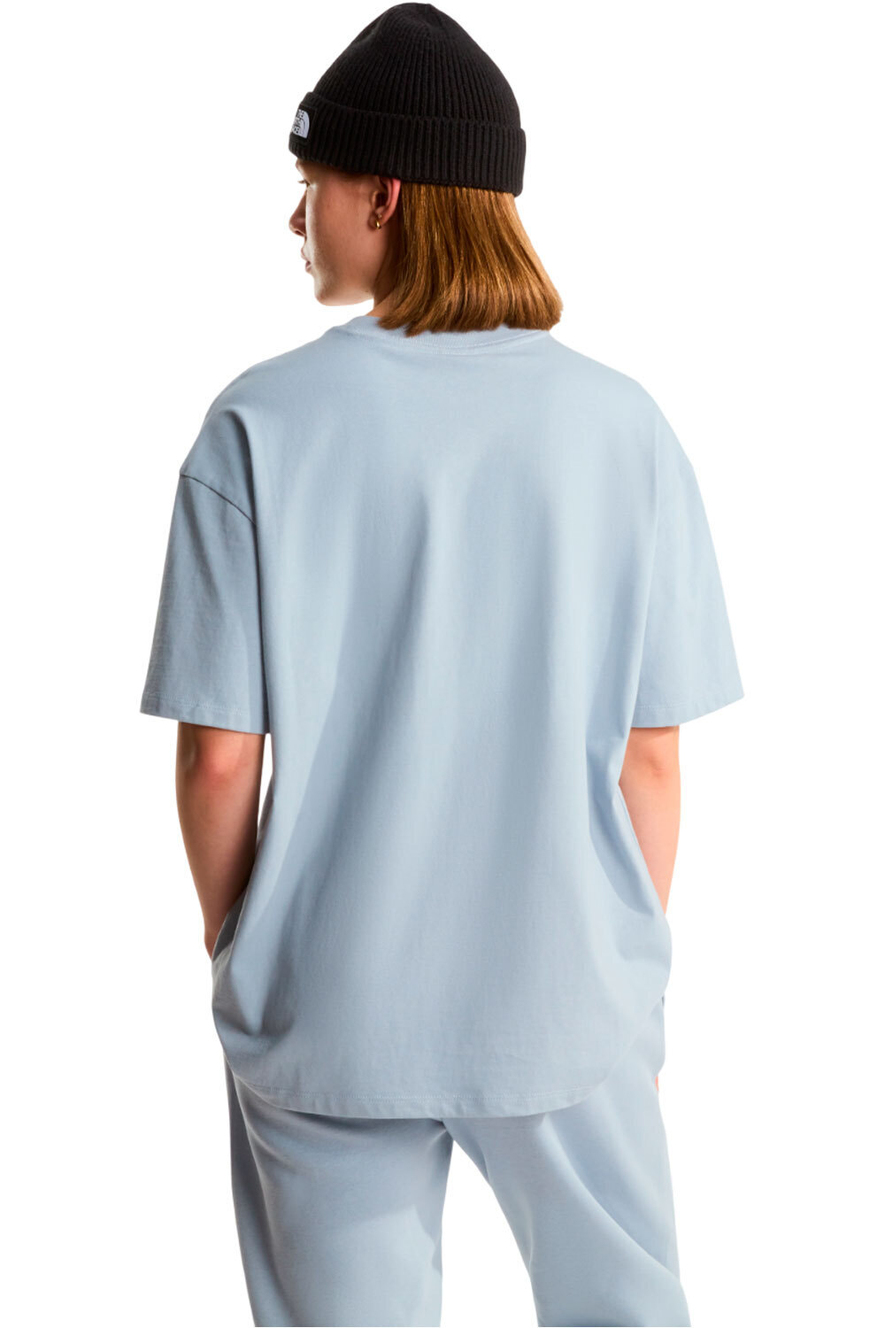 The North Face camiseta montaña manga corta mujer W TNF ESSENTIAL SIMPLE DOME OS SS TEE vista trasera