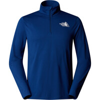 The North Face camiseta montaña manga larga hombre M 24/7 1/4 ZIP GRAPHIC vista frontal