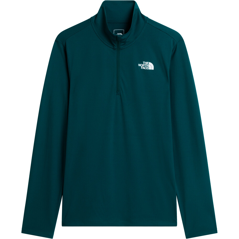 The North Face camiseta montaña manga larga hombre M 24/7 1/4 ZIP TEE vista detalle