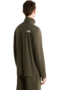 The North Face camiseta montaña manga larga hombre M 24/7 1/4 ZIP TEE vista trasera