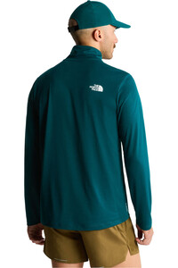 The North Face camiseta montaña manga larga hombre M 24/7 1/4 ZIP TEE vista trasera