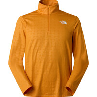 The North Face camiseta montaña manga larga hombre M 24/7 PENTADOME EMBOSSED 1/4 ZIP TEE vista frontal