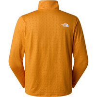 The North Face camiseta montaña manga larga hombre M 24/7 PENTADOME EMBOSSED 1/4 ZIP TEE vista trasera