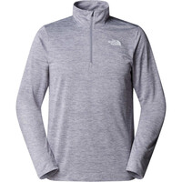 The North Face camiseta montaña manga larga hombre M 24/7 RAGER L/S 1/4 ZIP TEE vista frontal