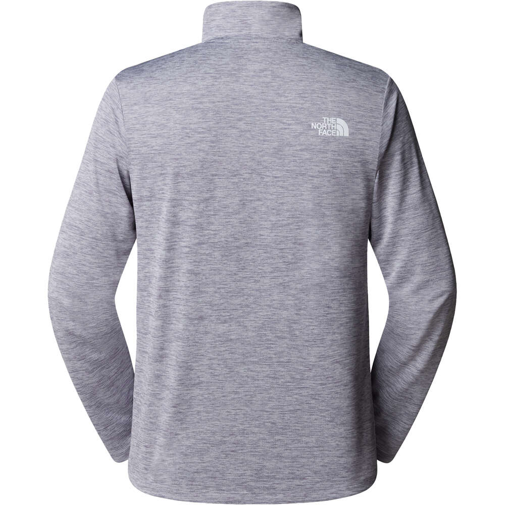 The North Face camiseta montaña manga larga hombre M 24/7 RAGER L/S 1/4 ZIP TEE vista trasera