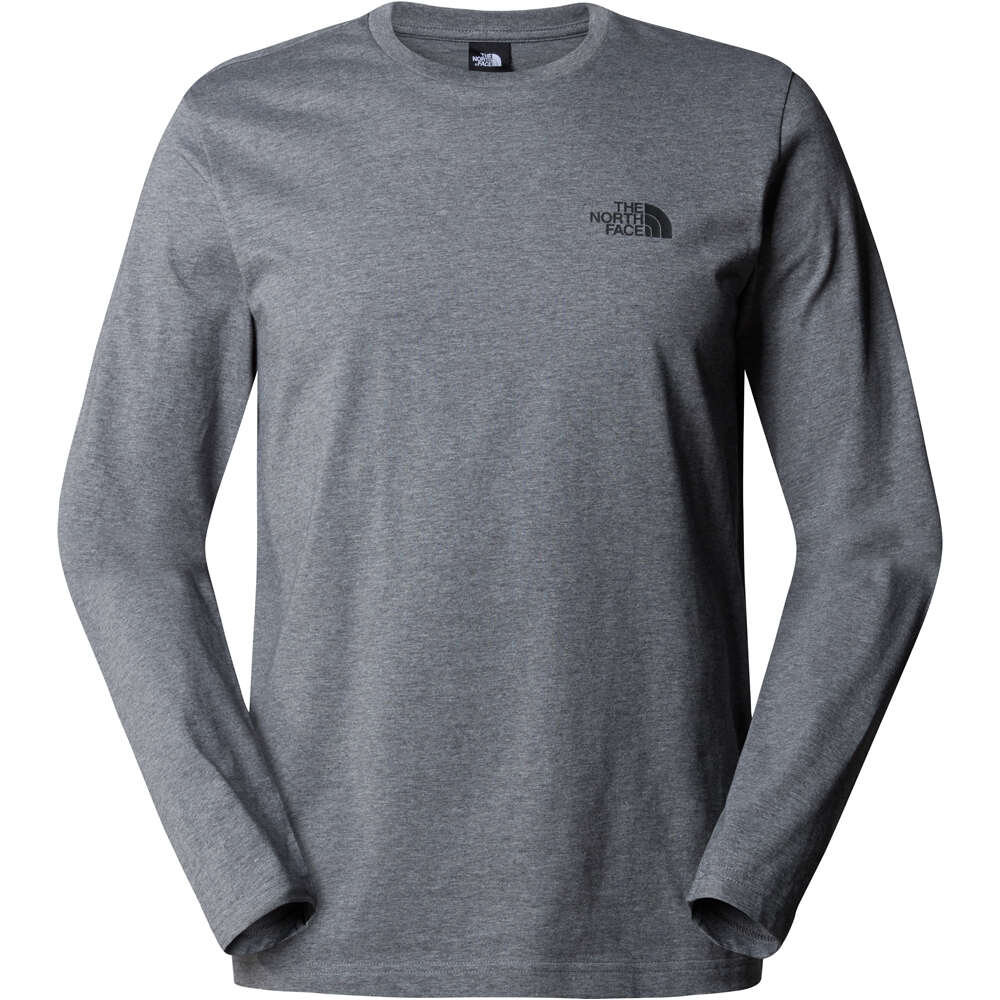 The North Face camiseta montaña manga larga hombre M L/S SIMPLE DOME TEE vista detalle