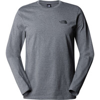 The North Face camiseta montaña manga larga hombre M L/S SIMPLE DOME TEE vista detalle