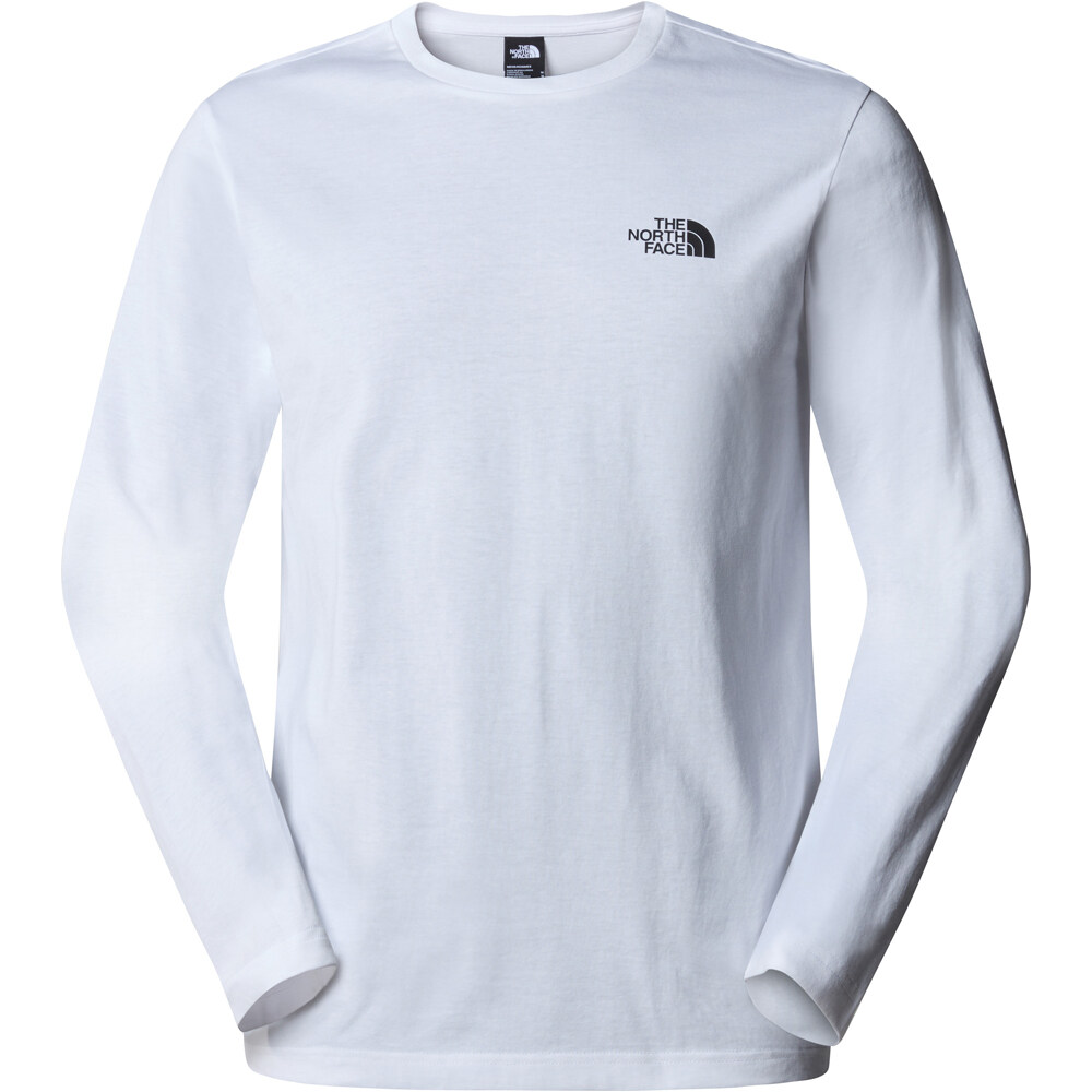 The North Face camiseta montaña manga larga hombre M L/S SIMPLE DOME TEE vista detalle