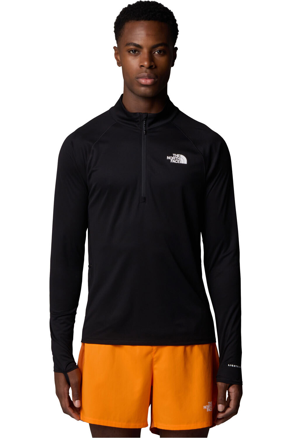 The North Face camiseta montaña manga larga hombre M SUNRISER 1/4 ZIP vista frontal