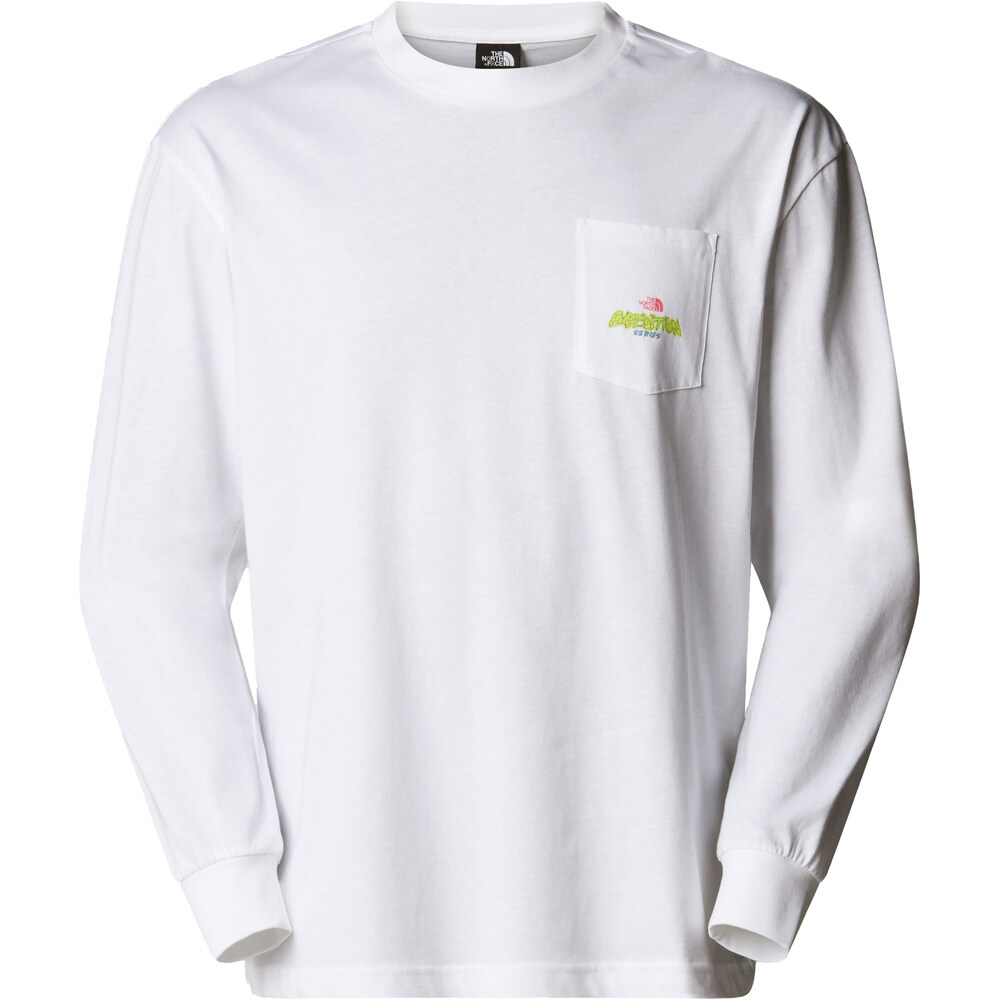 The North Face camiseta montaña manga larga hombre U EXPEDITION CELEBRATION OVERSIZED L/S T vista detalle