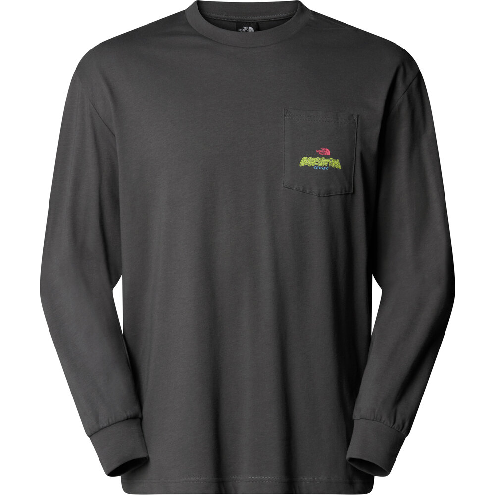 The North Face camiseta montaña manga larga hombre U EXPEDITION CELEBRATION OVERSIZED L/S T vista detalle