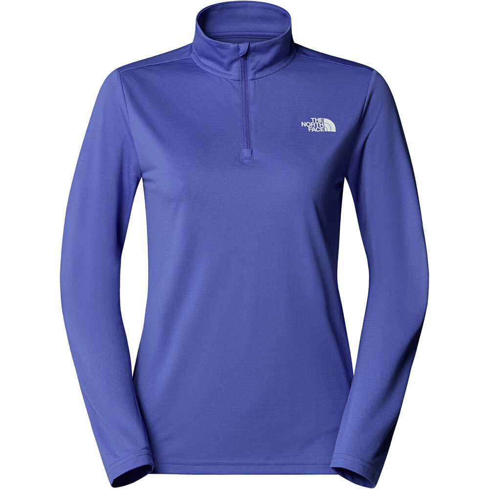 The North Face camiseta montaña manga larga mujer W FLEX 1/4 ZIP TEE SLIM vista detalle