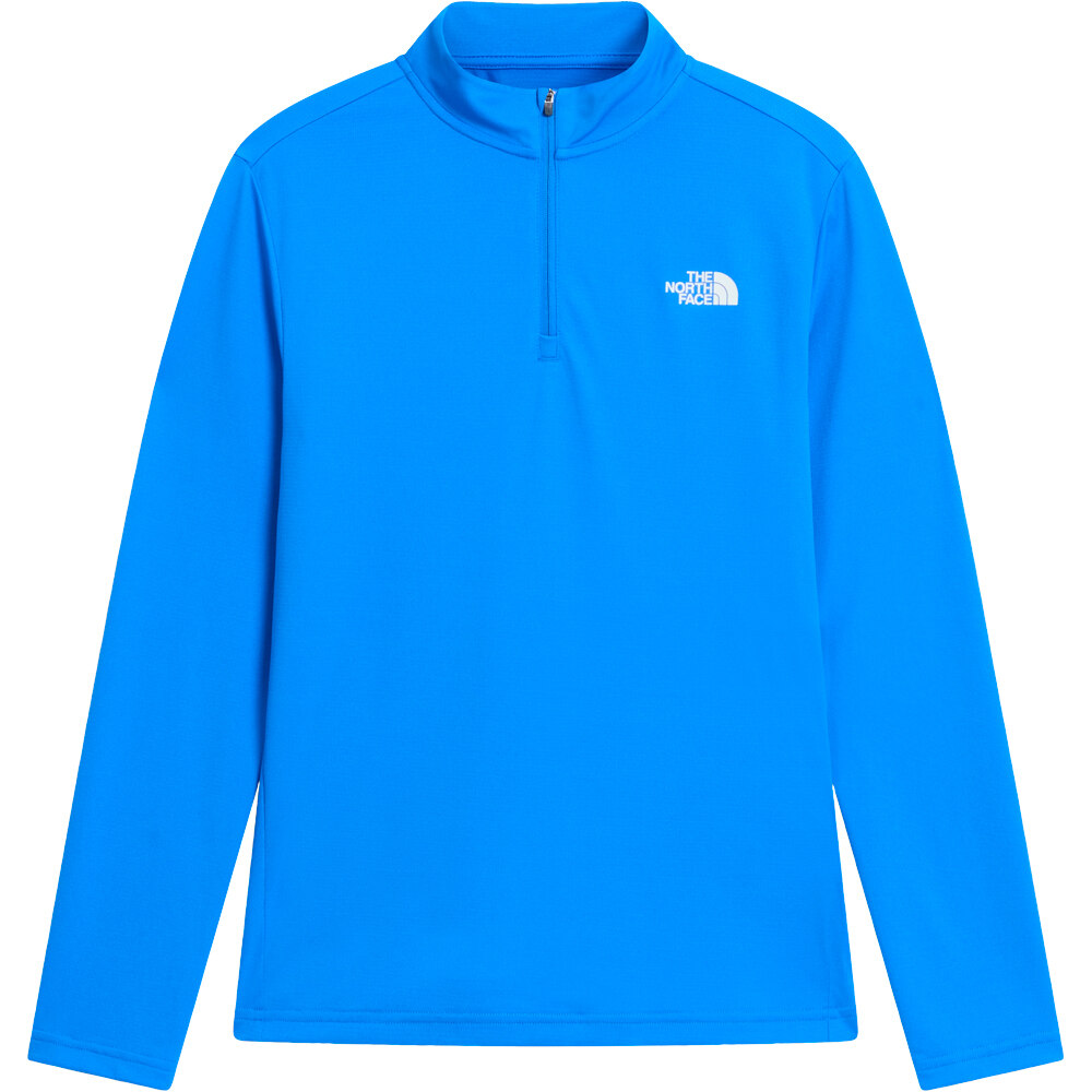 The North Face camiseta montaña manga larga mujer W FLEX 1/4 ZIP TEE SLIM vista detalle