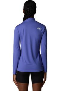 The North Face camiseta montaña manga larga mujer W FLEX 1/4 ZIP TEE SLIM vista trasera