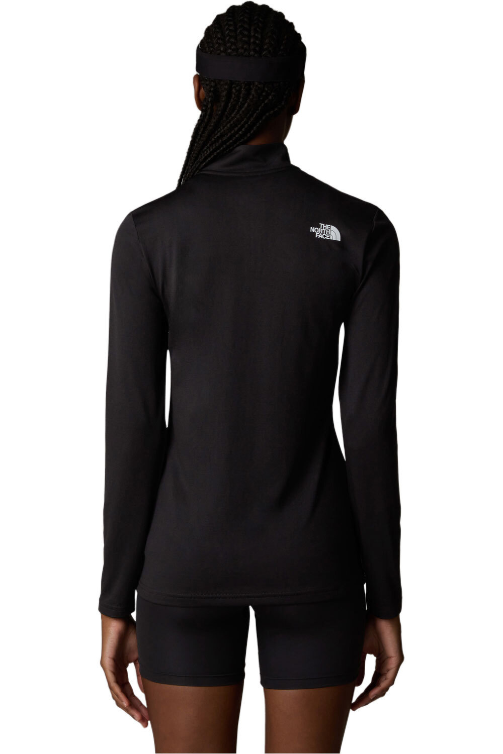 The North Face camiseta montaña manga larga mujer W FLEX 1/4 ZIP TEE SLIM vista trasera