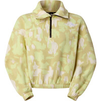 The North Face camiseta montaña manga larga mujer W MOUNTAIN ATHLETICS FLEECE 1/4 ZIP-PRIN 03