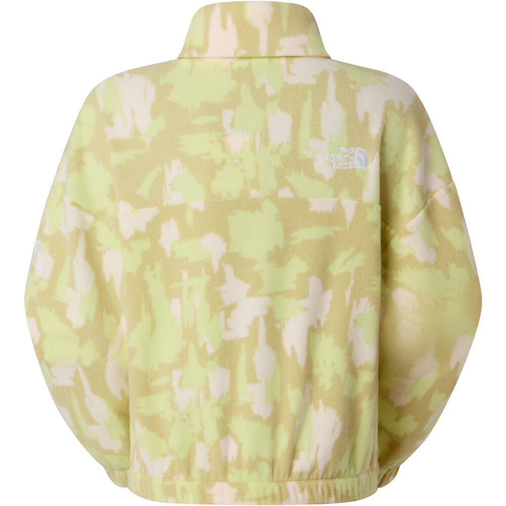 The North Face camiseta montaña manga larga mujer W MOUNTAIN ATHLETICS FLEECE 1/4 ZIP-PRIN 04