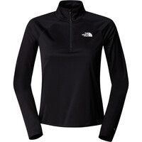 The North Face camiseta montaña manga larga mujer W SUNRISER 1/4 ZIP vista detalle