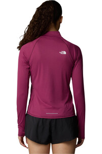 The North Face camiseta montaña manga larga mujer W SUNRISER 1/4 ZIP vista trasera