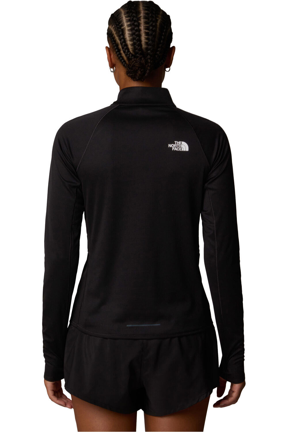 The North Face camiseta montaña manga larga mujer W SUNRISER 1/4 ZIP vista trasera