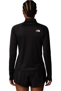 The North Face camiseta montaña manga larga mujer W SUNRISER 1/4 ZIP vista trasera