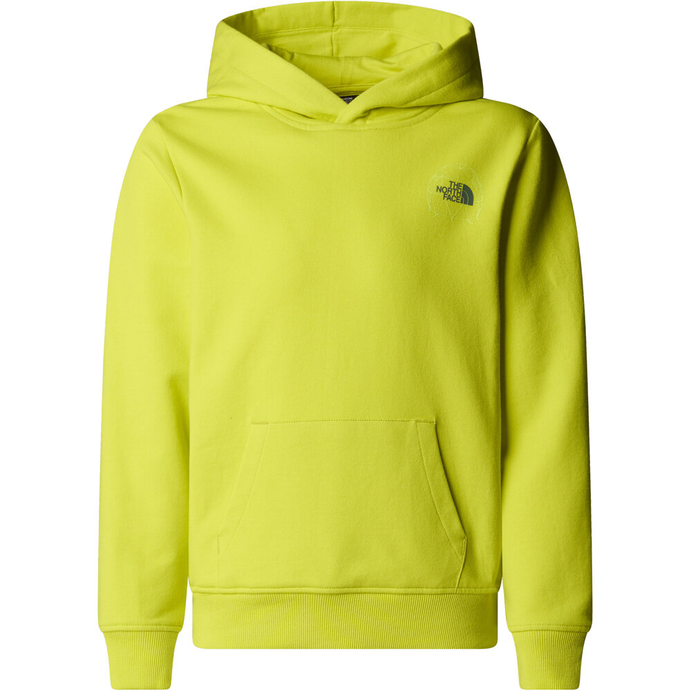 The North Face camiseta montaña manga larga niño B GRAPHIC RELAXED HOODIE vista frontal
