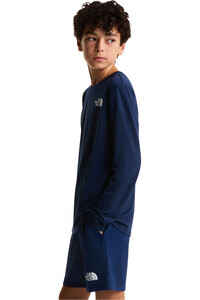 The North Face camiseta montaña manga larga niño TEEN 24/7 LS TEE vista detalle