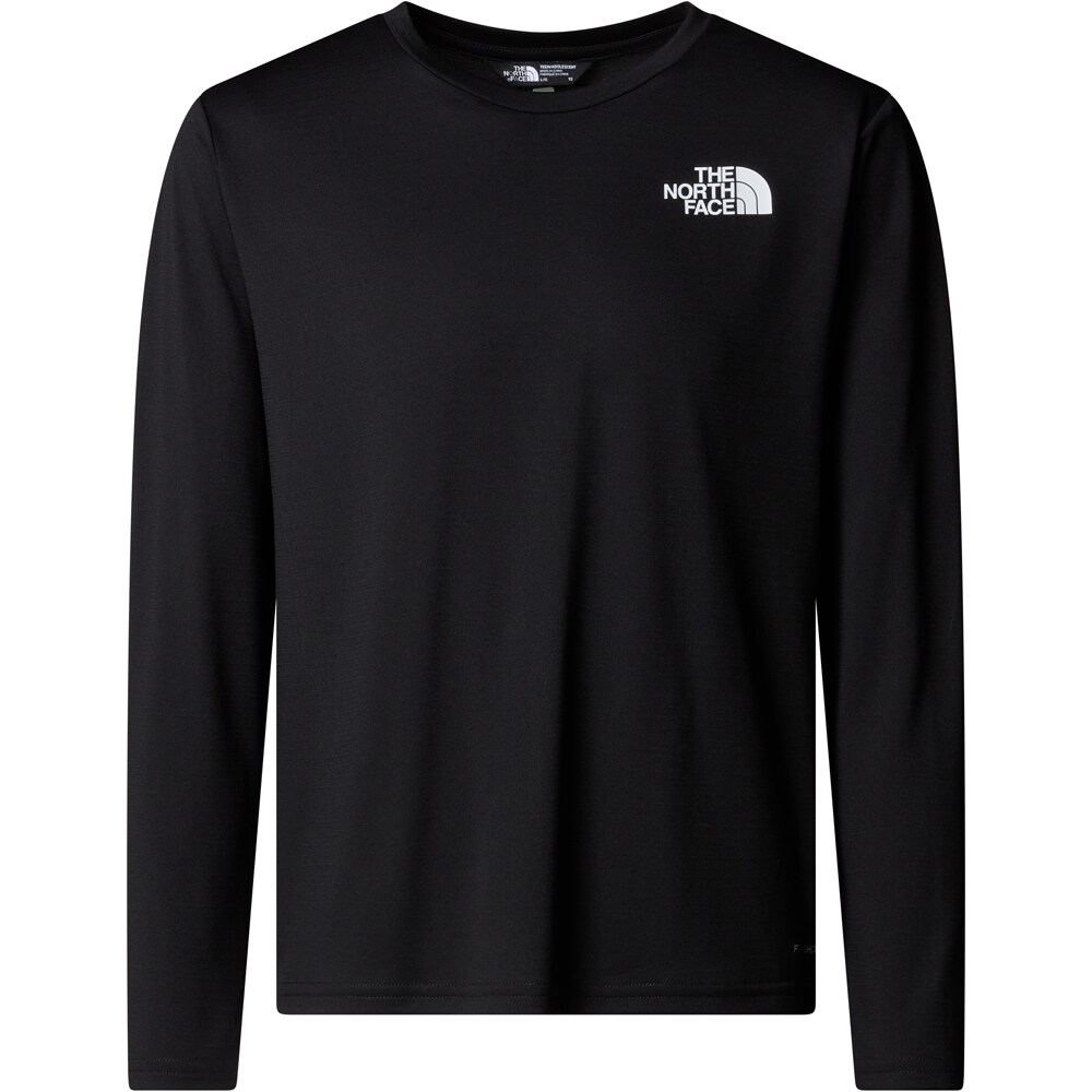 The North Face camiseta montaña manga larga niño TEEN 24/7 LS TEE vista detalle