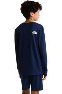 The North Face camiseta montaña manga larga niño TEEN 24/7 LS TEE vista trasera