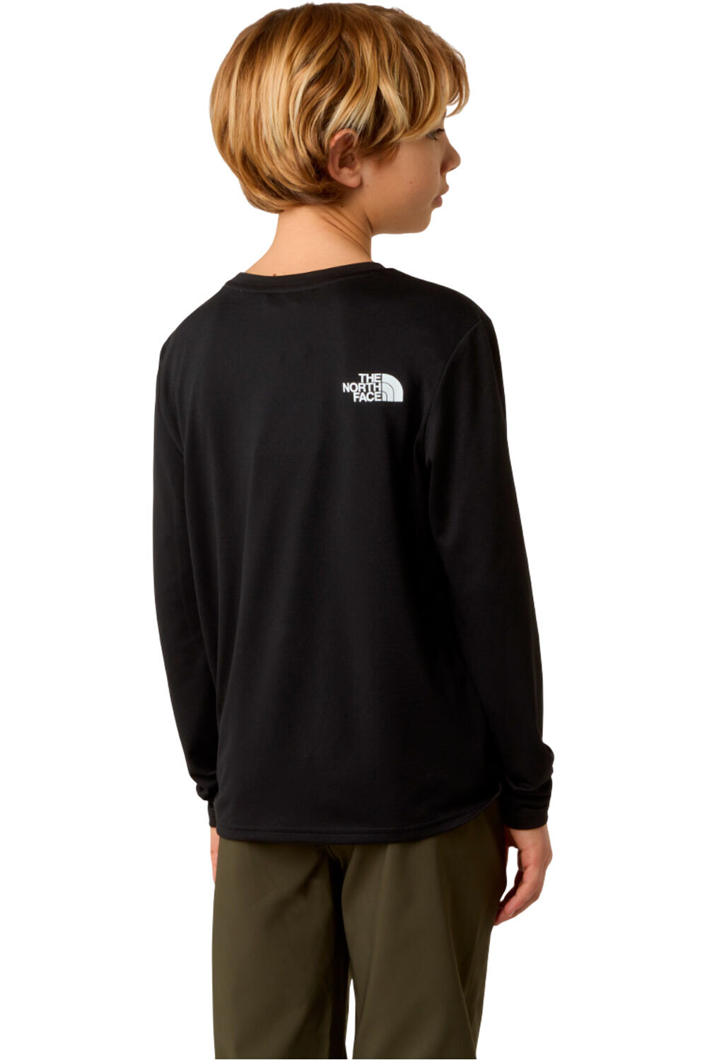 The North Face camiseta montaña manga larga niño TEEN 24/7 LS TEE vista trasera